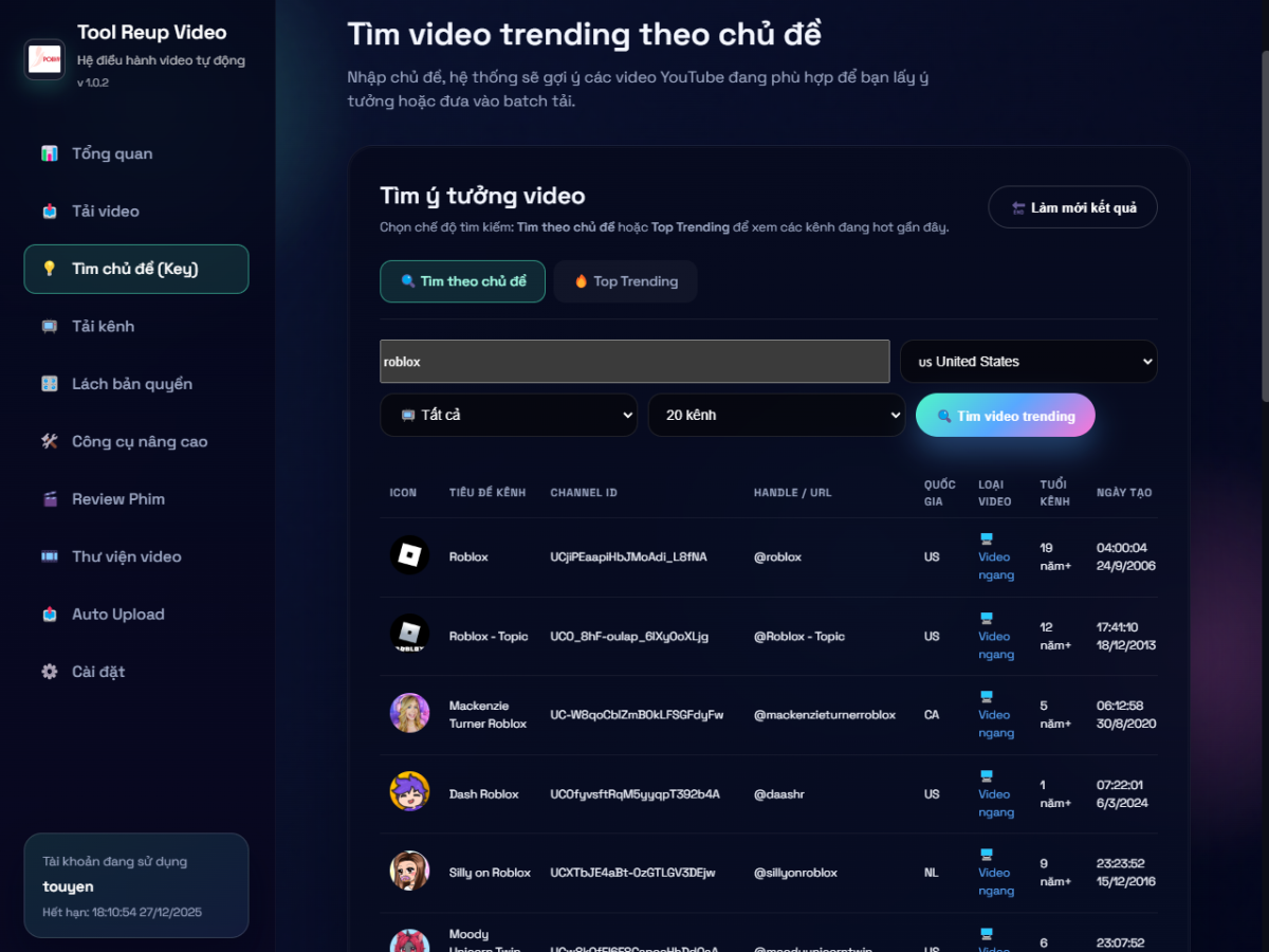 Tools Reup Video Đa Nền Tảng (1 tháng) - Ảnh 3