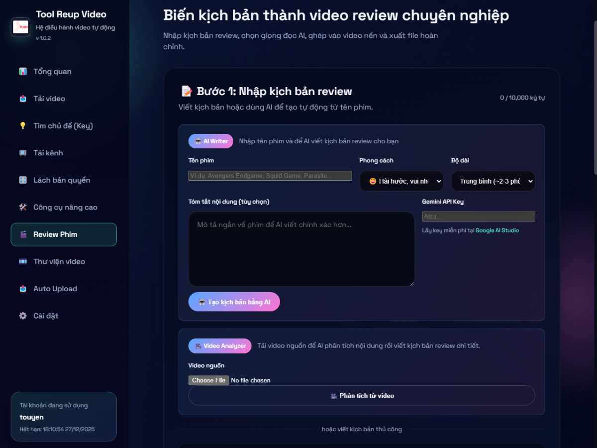 Tools Reup Video Đa Nền Tảng (1 tháng) - Ảnh 7