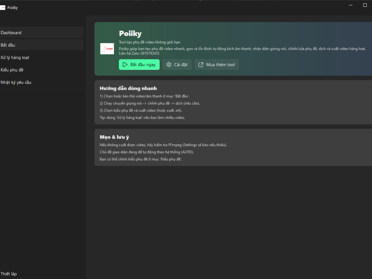 Tool Phụ Đề Video Thông Minh – Tự Dịch 100% Không Giới Hạn ( Vĩnh Viễn ) - Ảnh 2