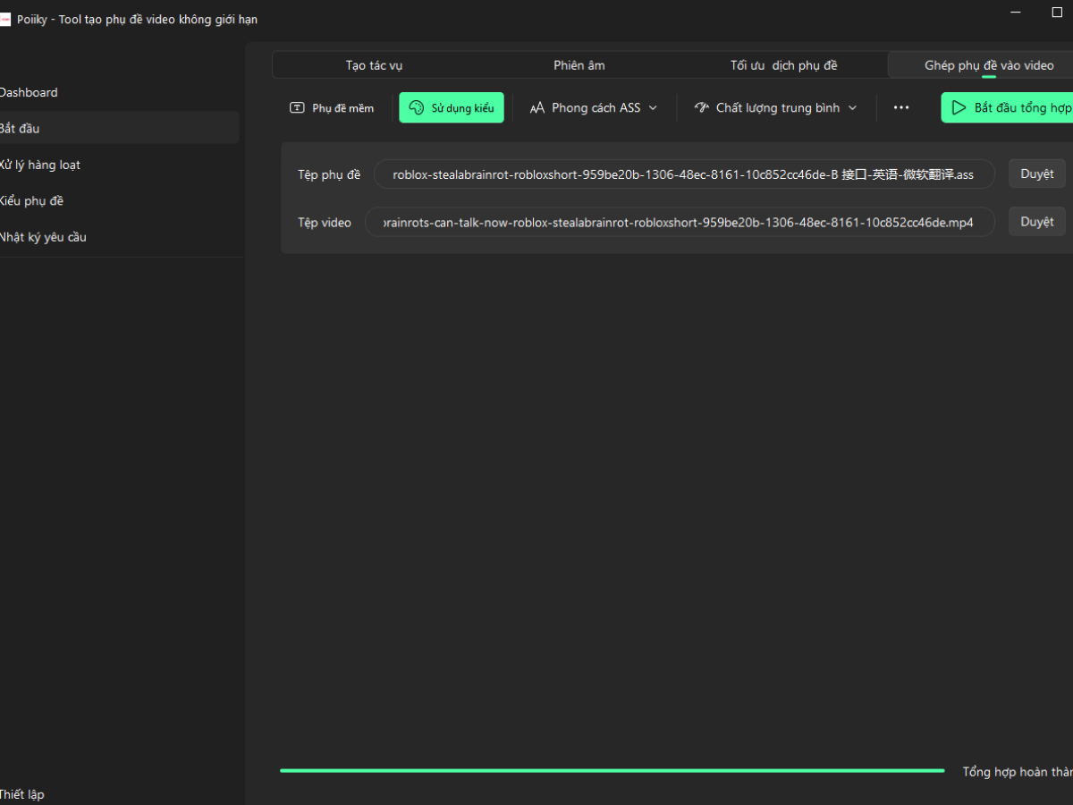 Tool Phụ Đề Video Thông Minh – Tự Dịch 100% Không Giới Hạn ( Vĩnh Viễn ) - Ảnh 6