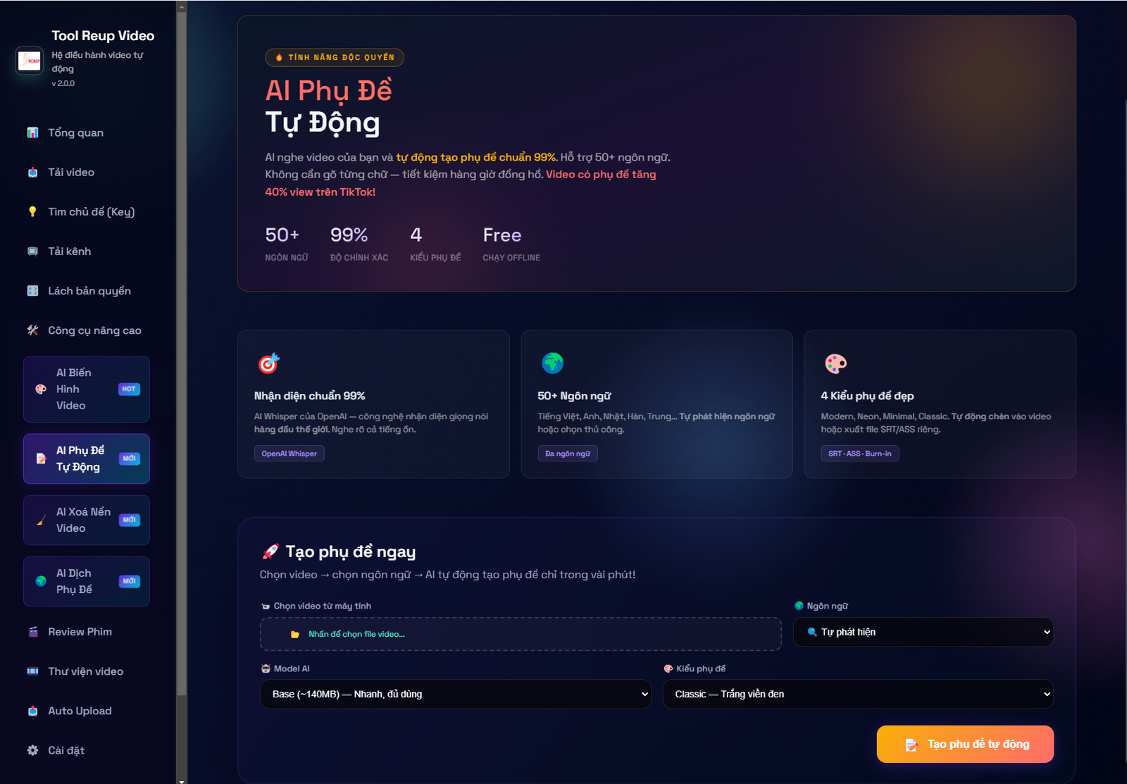 Tools Reup Video Đa Nền Tảng — Tool MMO tự động