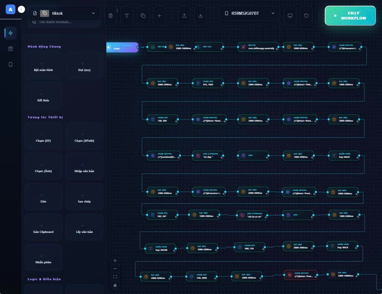 Poiiky Phone Master — Tool MMO tự động