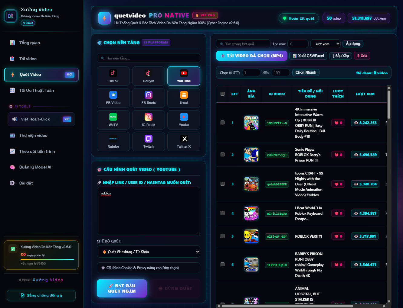 Xưởng Video Đa Nền Tảng (Tặng Khóa Học TikTok Beta A-Z)