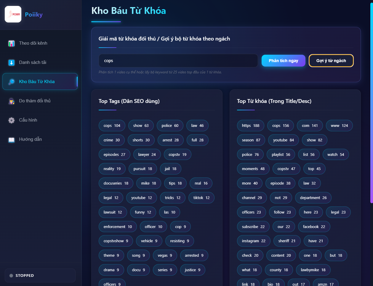 Tool Theo Dõi YouTube Auto – Phát Hiện Video Mới Sau 10s (1 tháng)